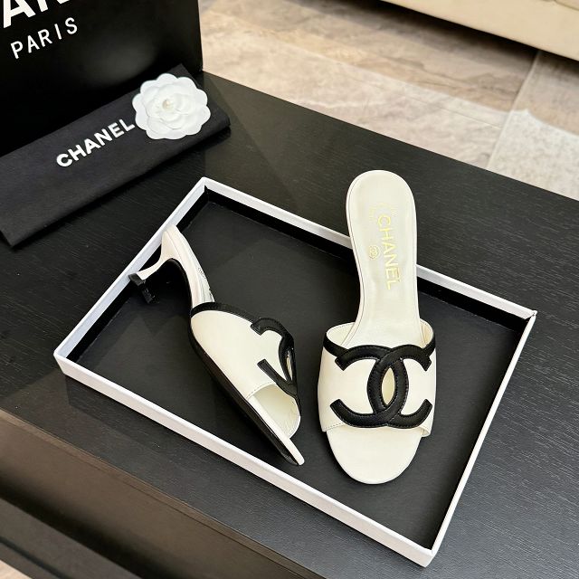 CC original lambskin 45mm mules CH00300