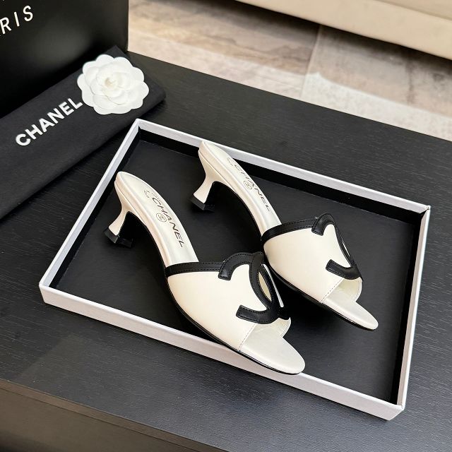 CC original lambskin 45mm mules CH00300