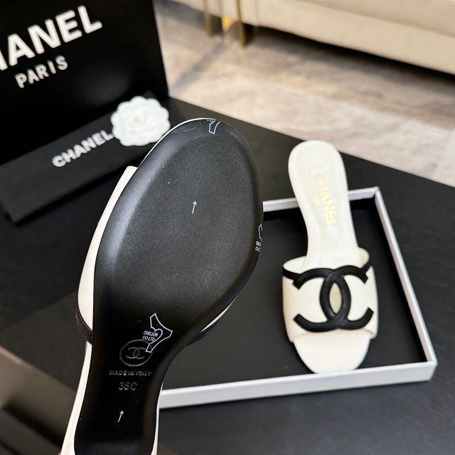 CC original lambskin 45mm mules CH00300