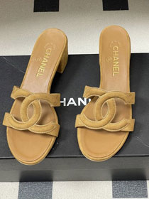 CC original lambskin 45mm mules CH00301