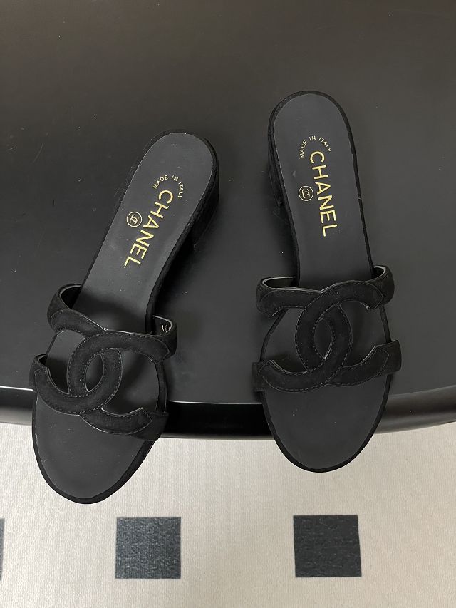 CC original lambskin 45mm mules CH00301