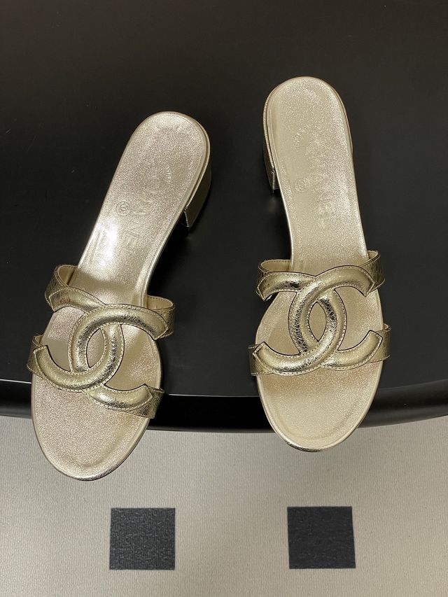 CC original lambskin 45mm mules CH00301