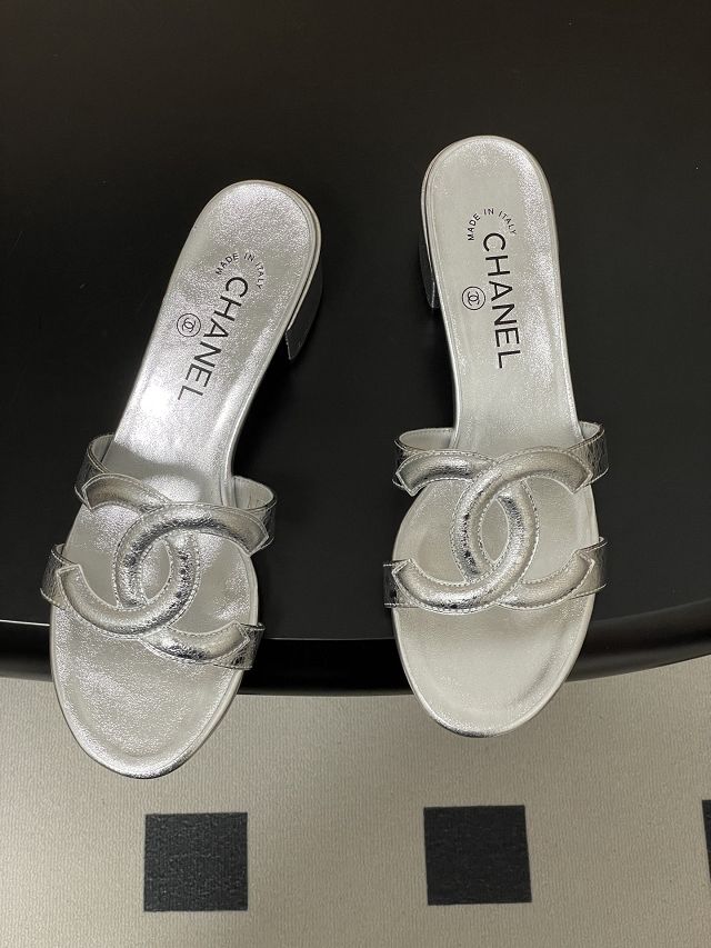 CC original lambskin 45mm mules CH00301