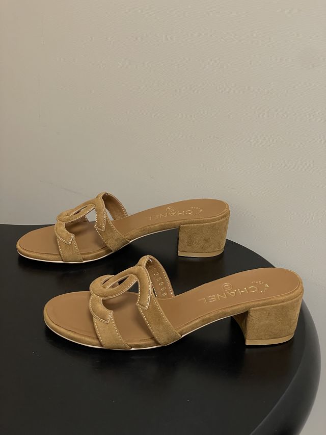 CC original lambskin 45mm mules CH00301