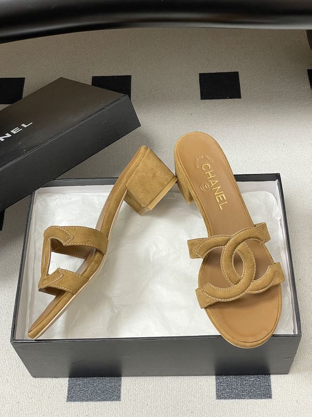 CC original lambskin 45mm mules CH00301