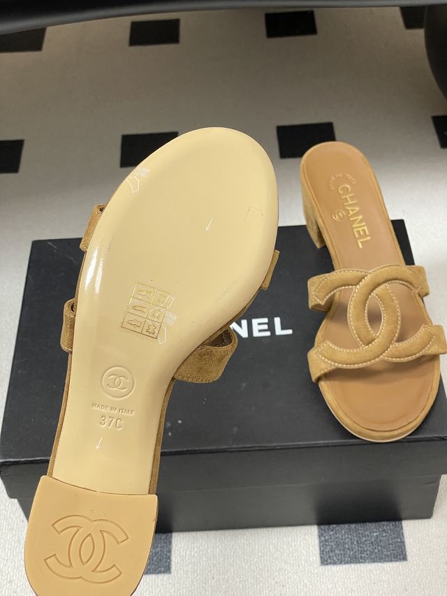 CC original lambskin 45mm mules CH00301