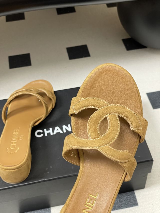 CC original lambskin 45mm mules CH00301