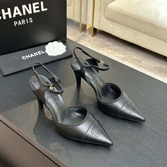 CC original lambskin 90mm slingbacks CH00320