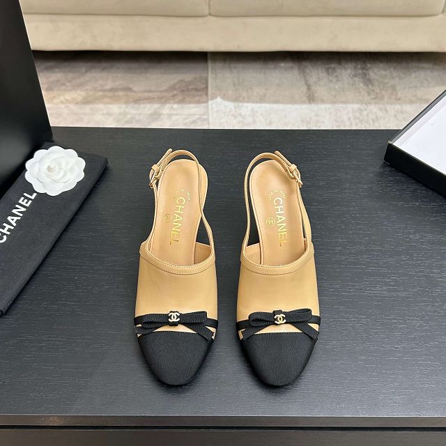 CC original lambskin 90mm slingbacks CH00340