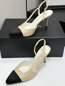 CC original lambskin 90mm slingbacks CH00328