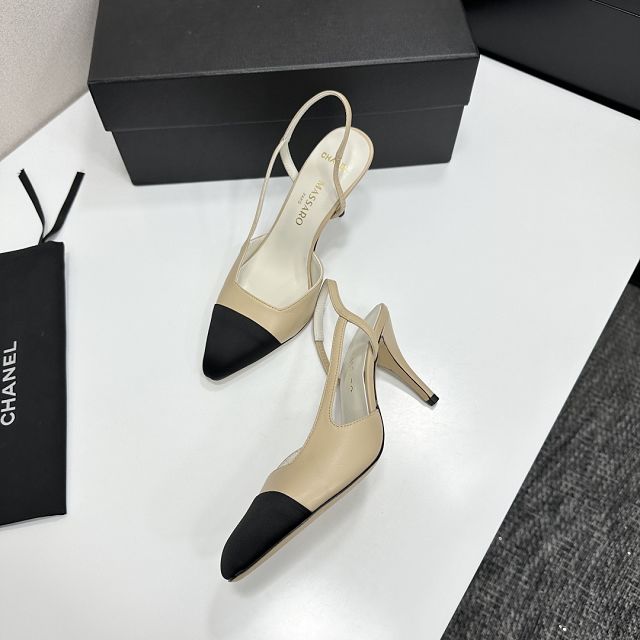 CC original lambskin 90mm slingbacks CH00328