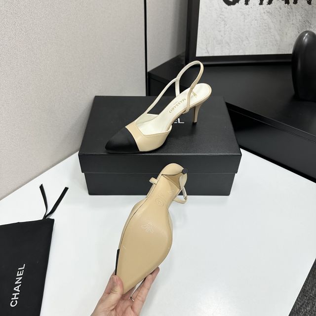 CC original lambskin 90mm slingbacks CH00328