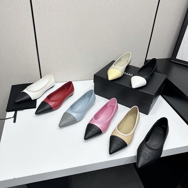 CC original lambskin ballet flats CH00332