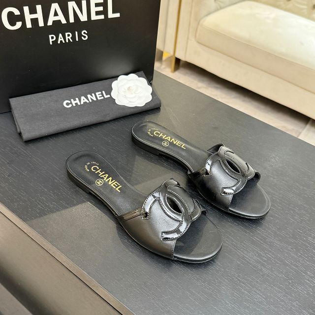 CC original lambskin mules CH00299