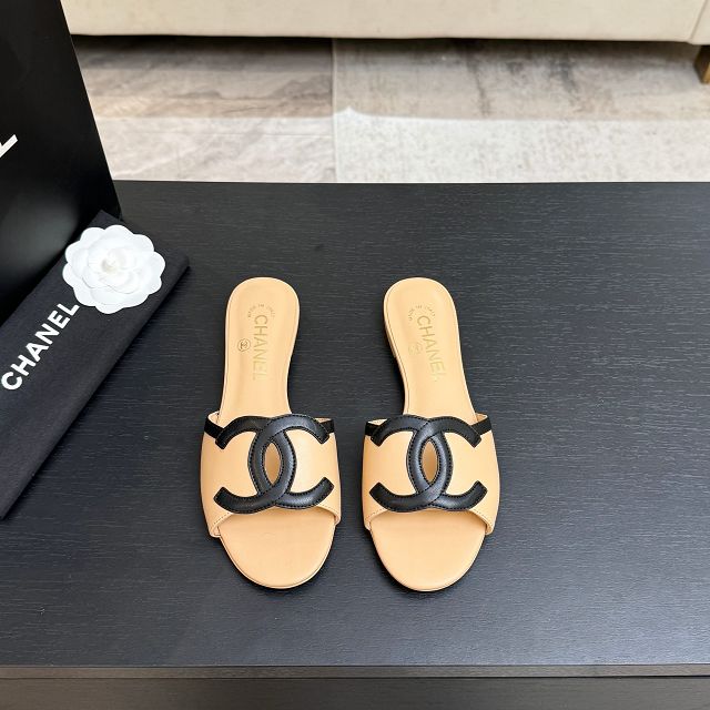 CC original lambskin mules CH00299