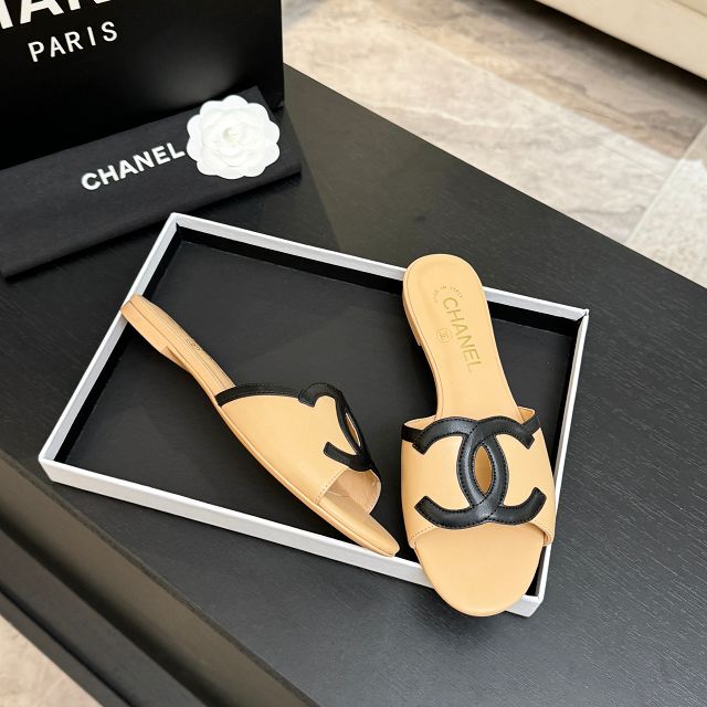 CC original lambskin mules CH00299