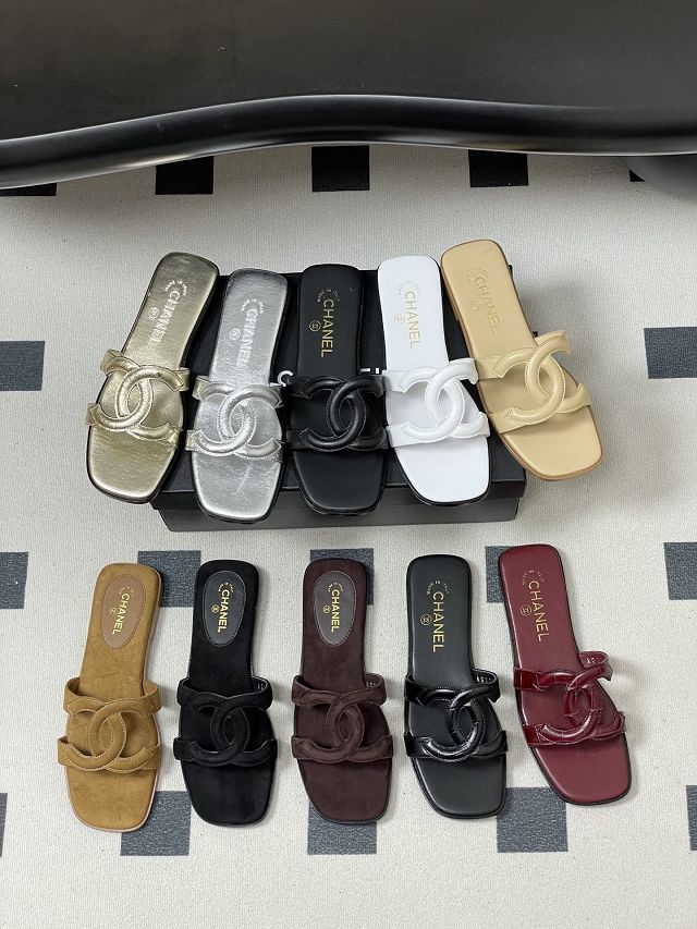 CC original lambskin mules CH00302