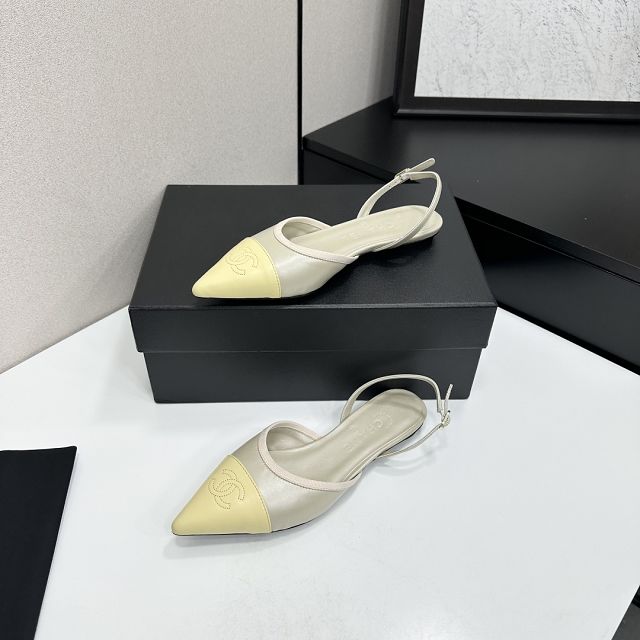 CC original lambskin slingbacks CH00331