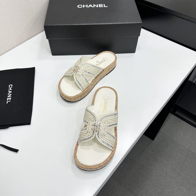 CC original raffia mules CH00311