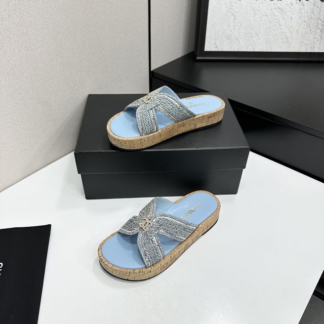 CC original raffia mules CH00311