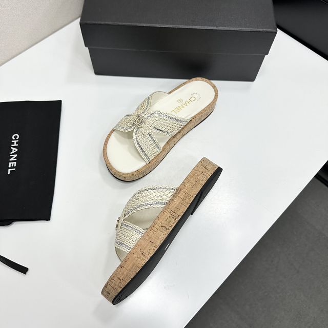 CC original raffia mules CH00311