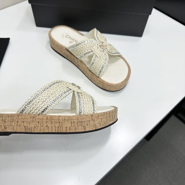 CC original raffia mules CH00311