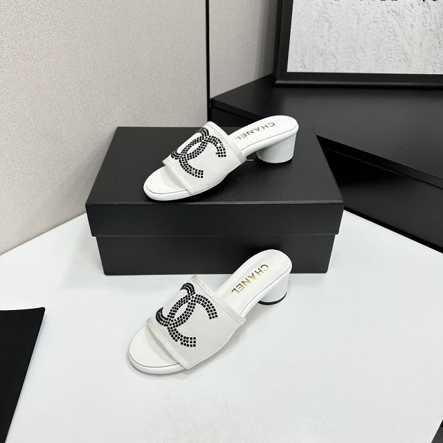 CC original suede calfskin 45mm mules CH00330