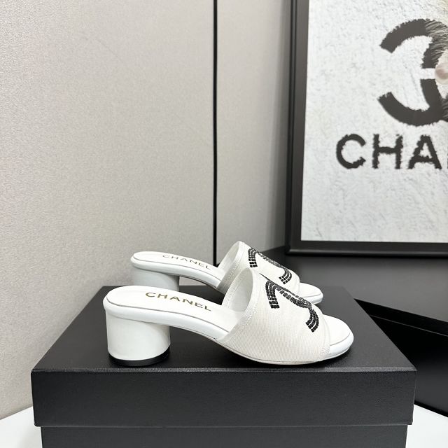 CC original suede calfskin 45mm mules CH00330