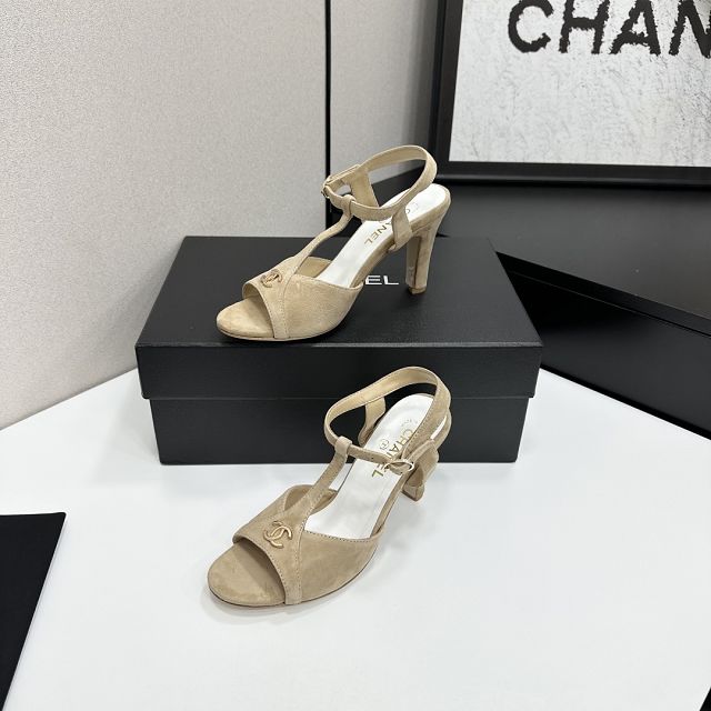 CC original suede calfskin 90mm sandals CH00329