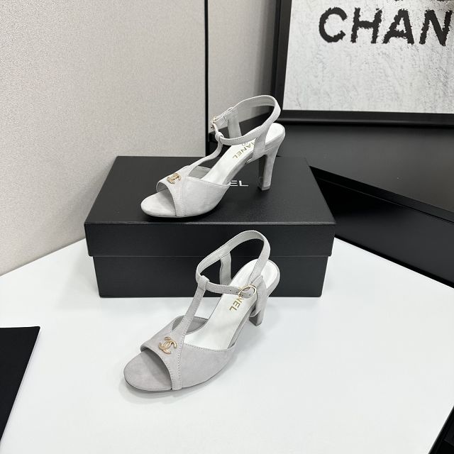 CC original suede calfskin 90mm sandals CH00329