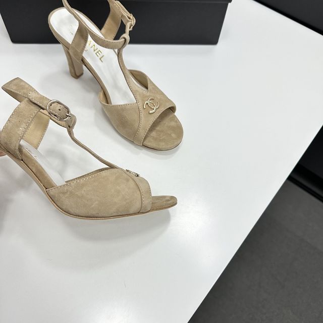 CC original suede calfskin 90mm sandals CH00329