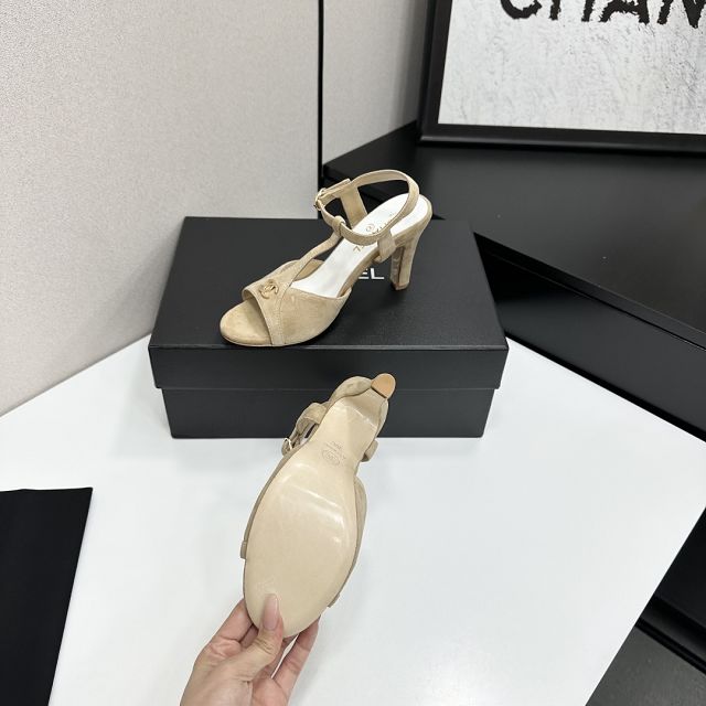 CC original suede calfskin 90mm sandals CH00329