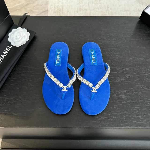 CC original suede calfskin thongs CH00325