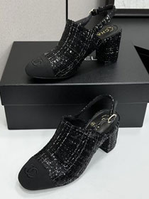 CC original tweed 65mm sandals CH00309