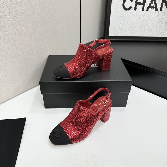 CC original tweed 65mm sandals CH00309