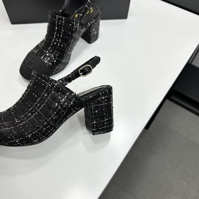 CC original tweed 65mm sandals CH00309