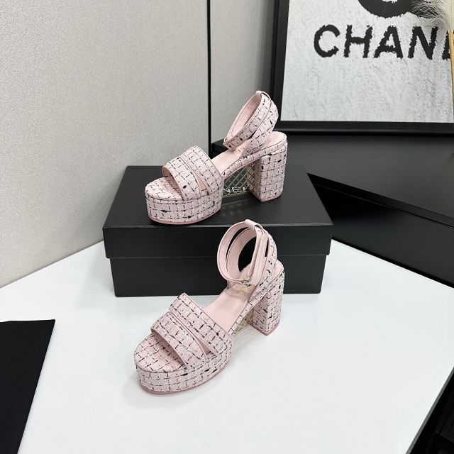 CC original tweed 95mm sandals CH00318