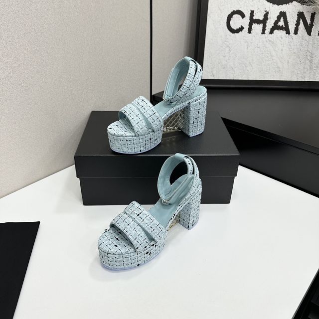 CC original tweed 95mm sandals CH00318