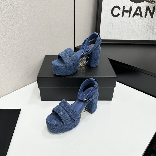 CC original tweed 95mm sandals CH00318