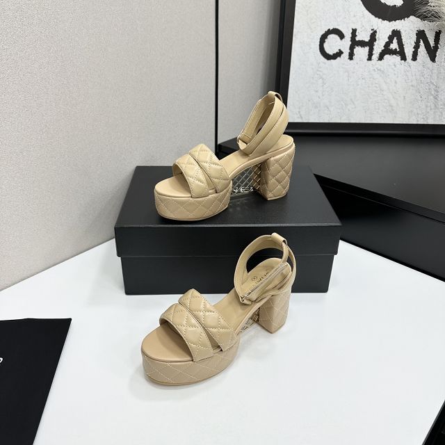 CC original tweed 95mm sandals CH00318