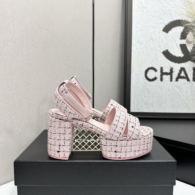 CC original tweed 95mm sandals CH00318