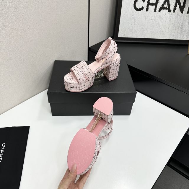 CC original tweed 95mm sandals CH00318