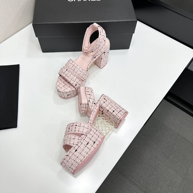 CC original tweed 95mm sandals CH00318