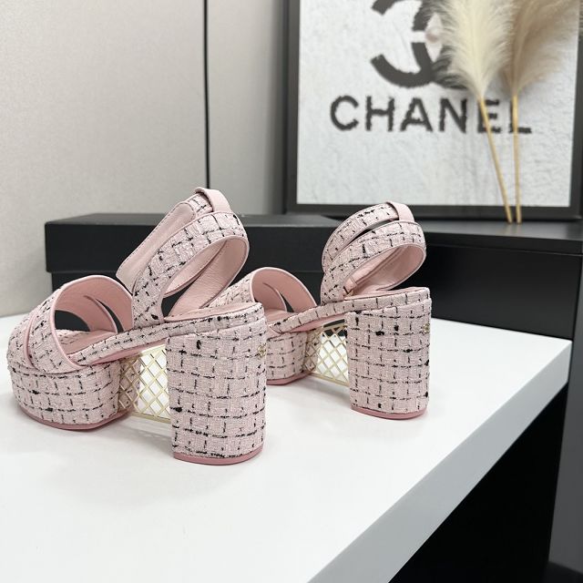 CC original tweed 95mm sandals CH00318