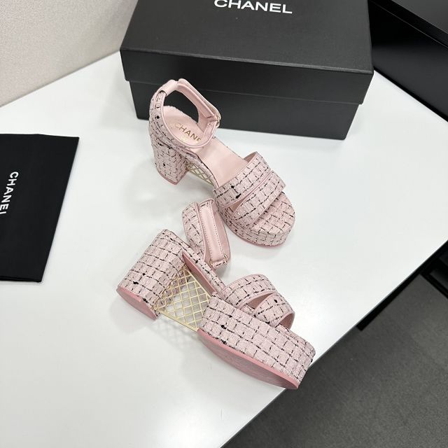 CC original tweed 95mm sandals CH00318