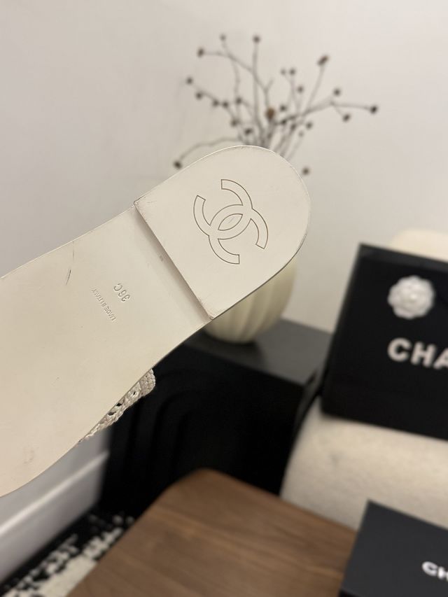 CC original tweed mules CH00316