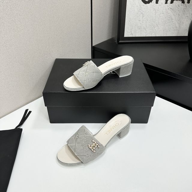 CC original denim 40mm mules CH00364