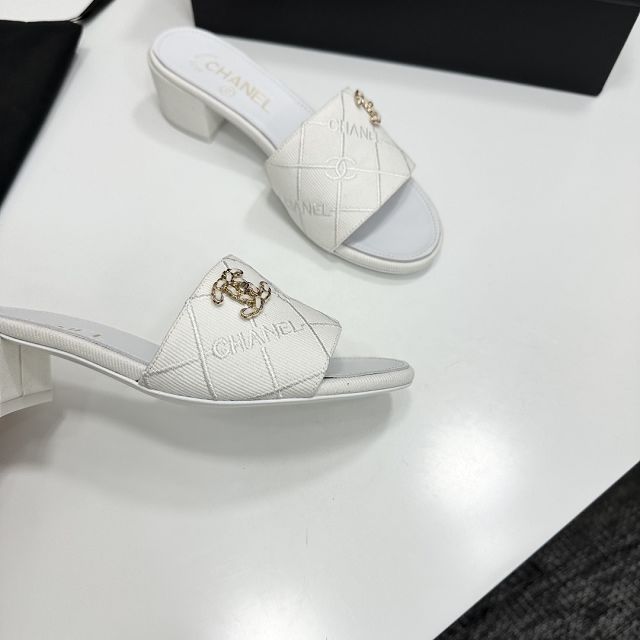 CC original denim 40mm mules CH00364