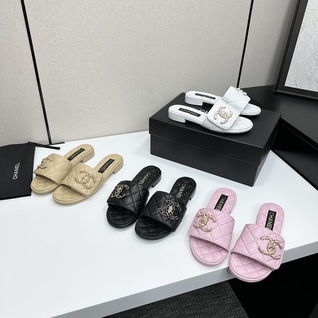 CC original lambskin mules CH00363