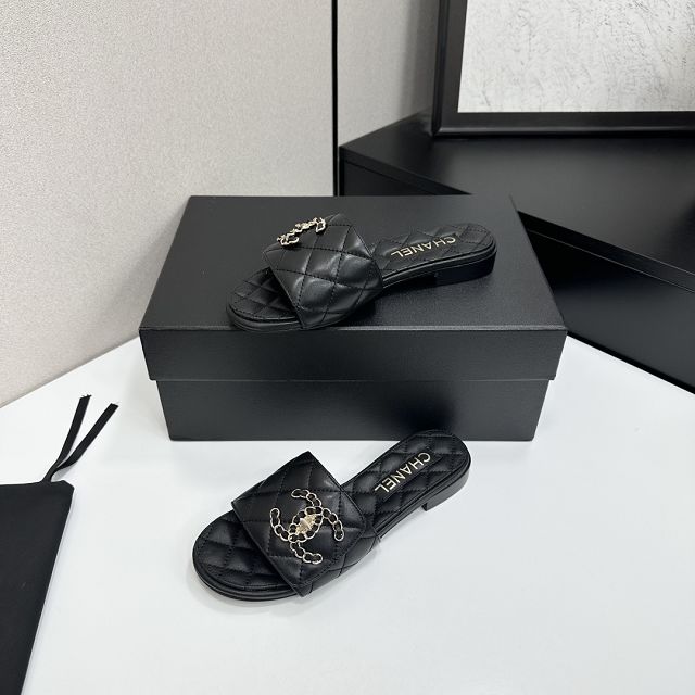 CC original lambskin mules CH00363